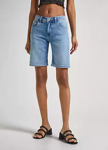 Mid Waist Denim Shorts by Pepe Jeans | Look Again