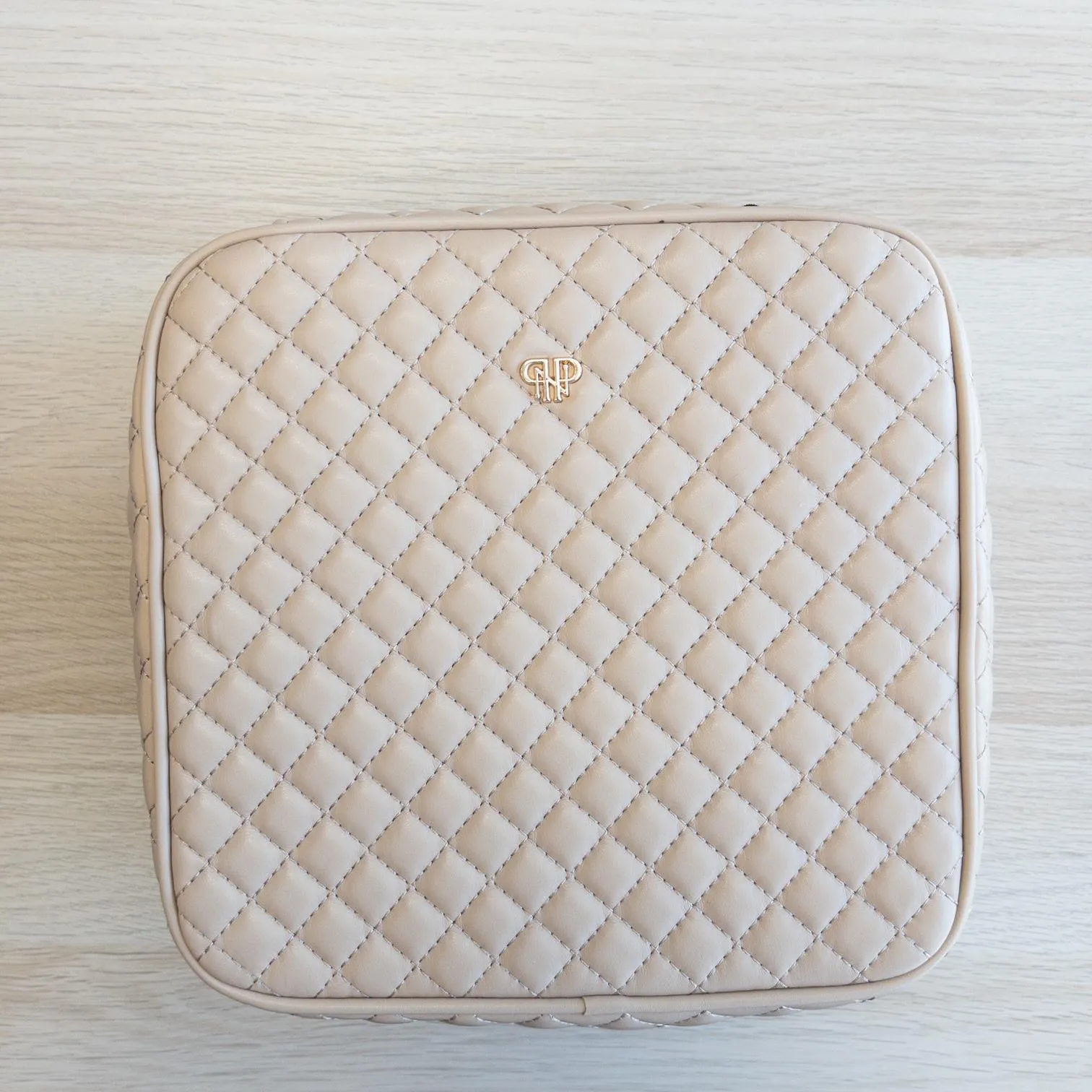 Mini Diva Makeup Case - Nude Quilted