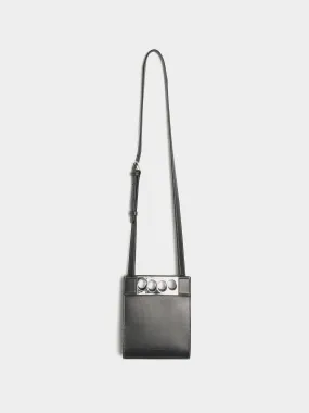 Mini Grip Crossbody Tote, Black