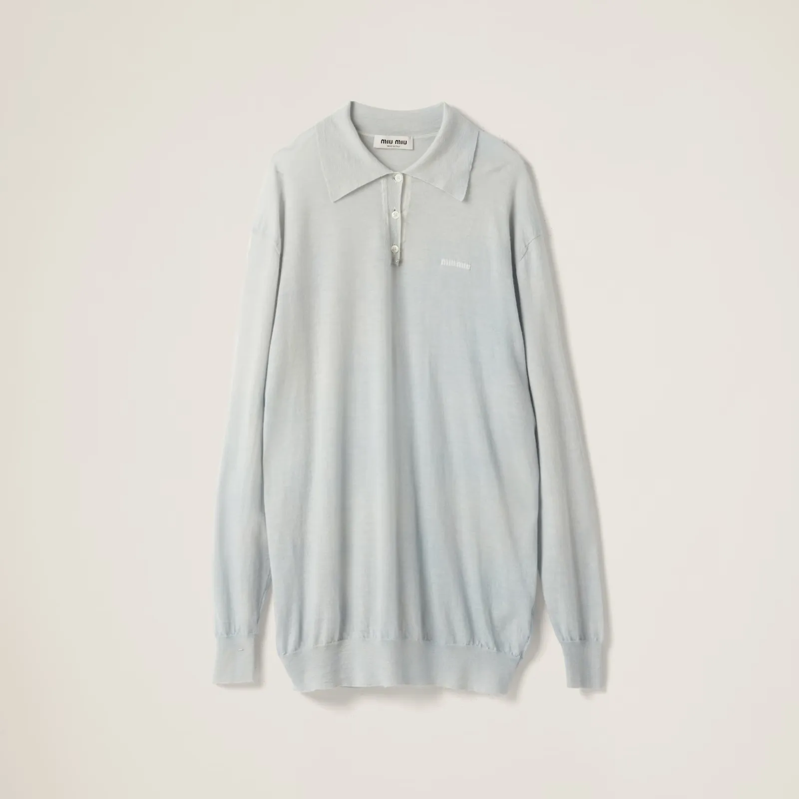 MiuMiu  |Casual Style Long Sleeves Elegant Style Logo