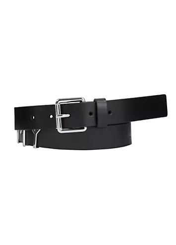 Monogram Leather Belt by Tommy Jeans | Look Again