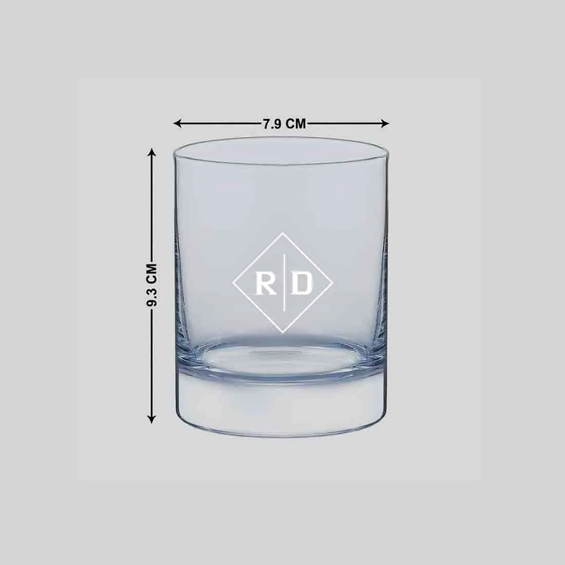 Monogrammed Whiskey Glasses-Custom Engraved Alcohol Glass with Initial