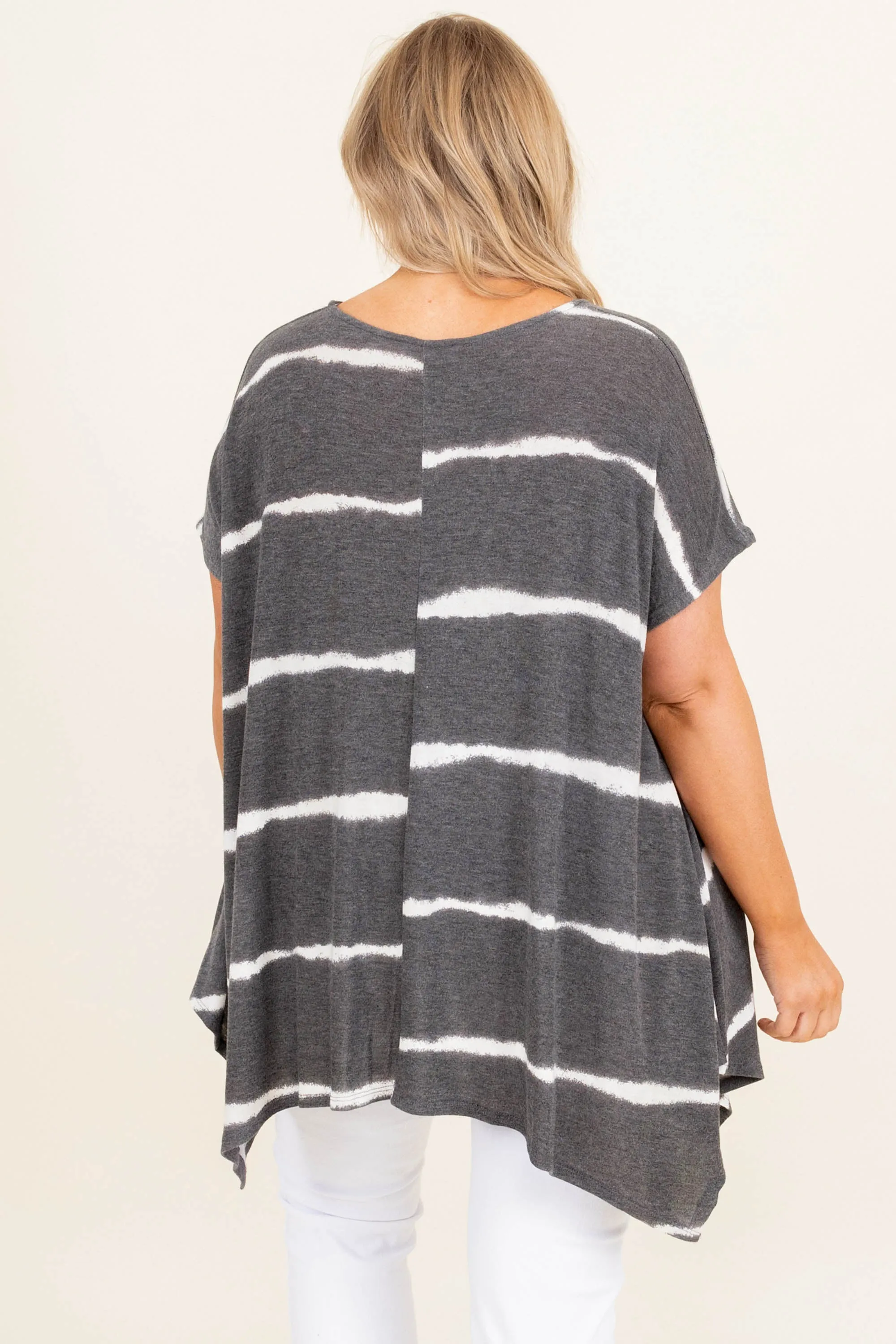 Movin' To The Beat Tunic, Charcoal