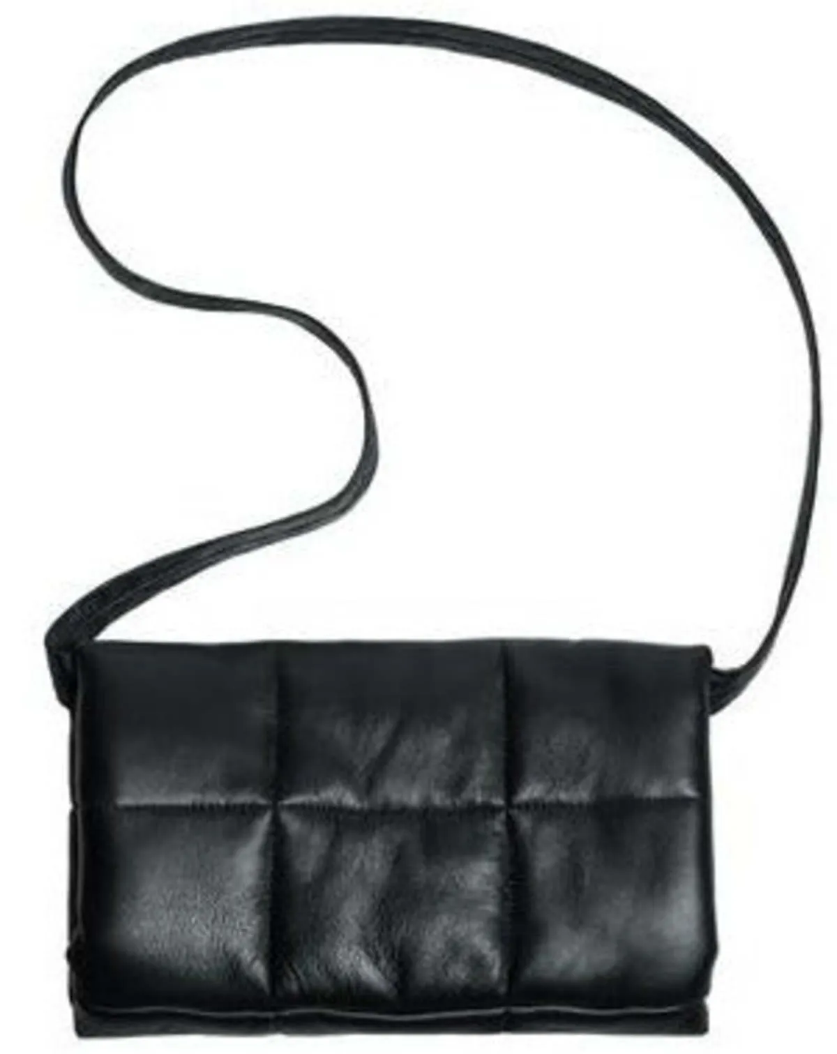 Muff Bag - Black Lambskin