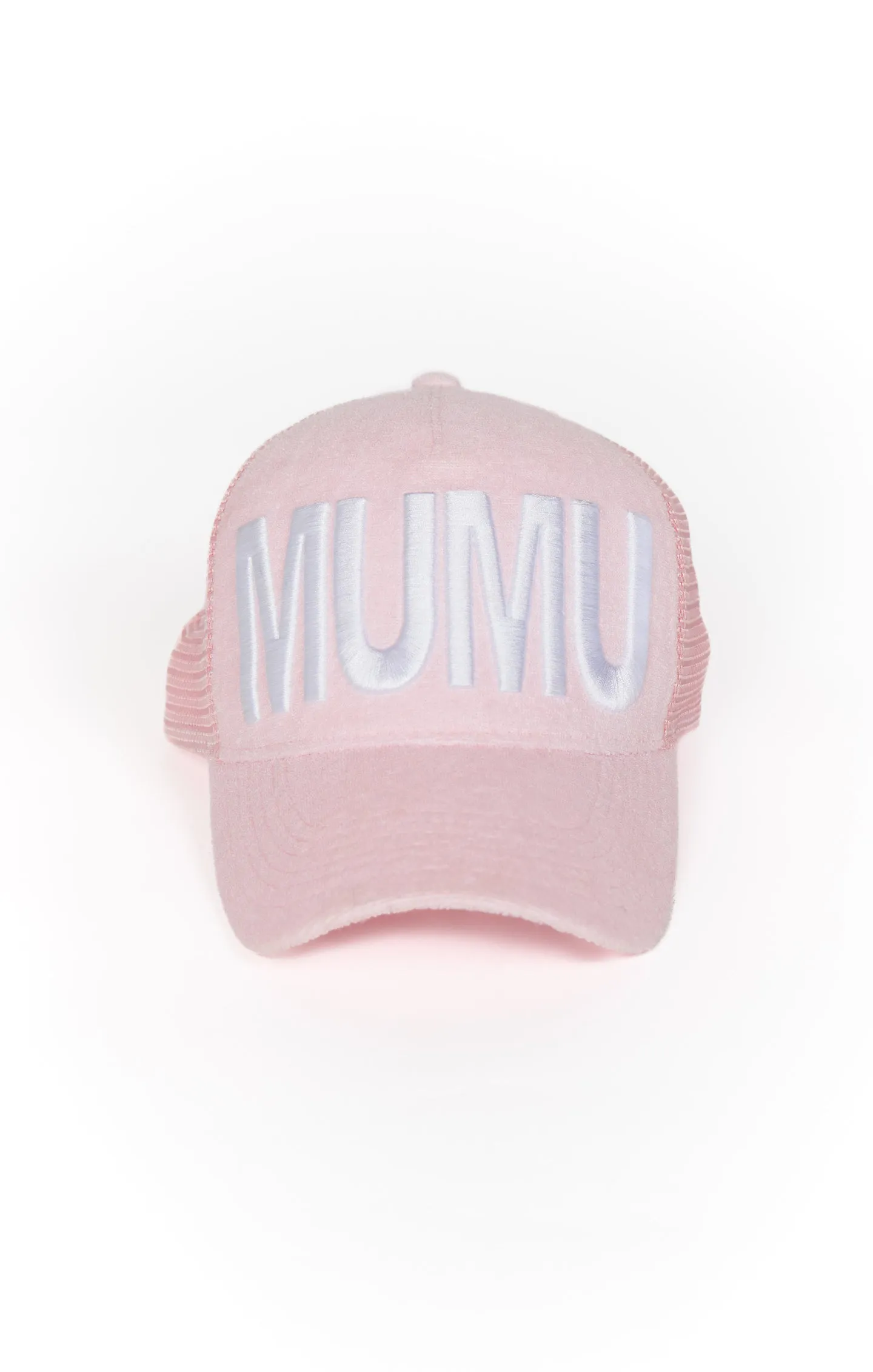 MUMU Terry Trucker Hat ~ Bubblegum Pink