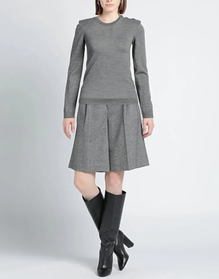 N21 numero ventuno  |Casual Style Wool U-Neck Long Sleeves Plain Party Style