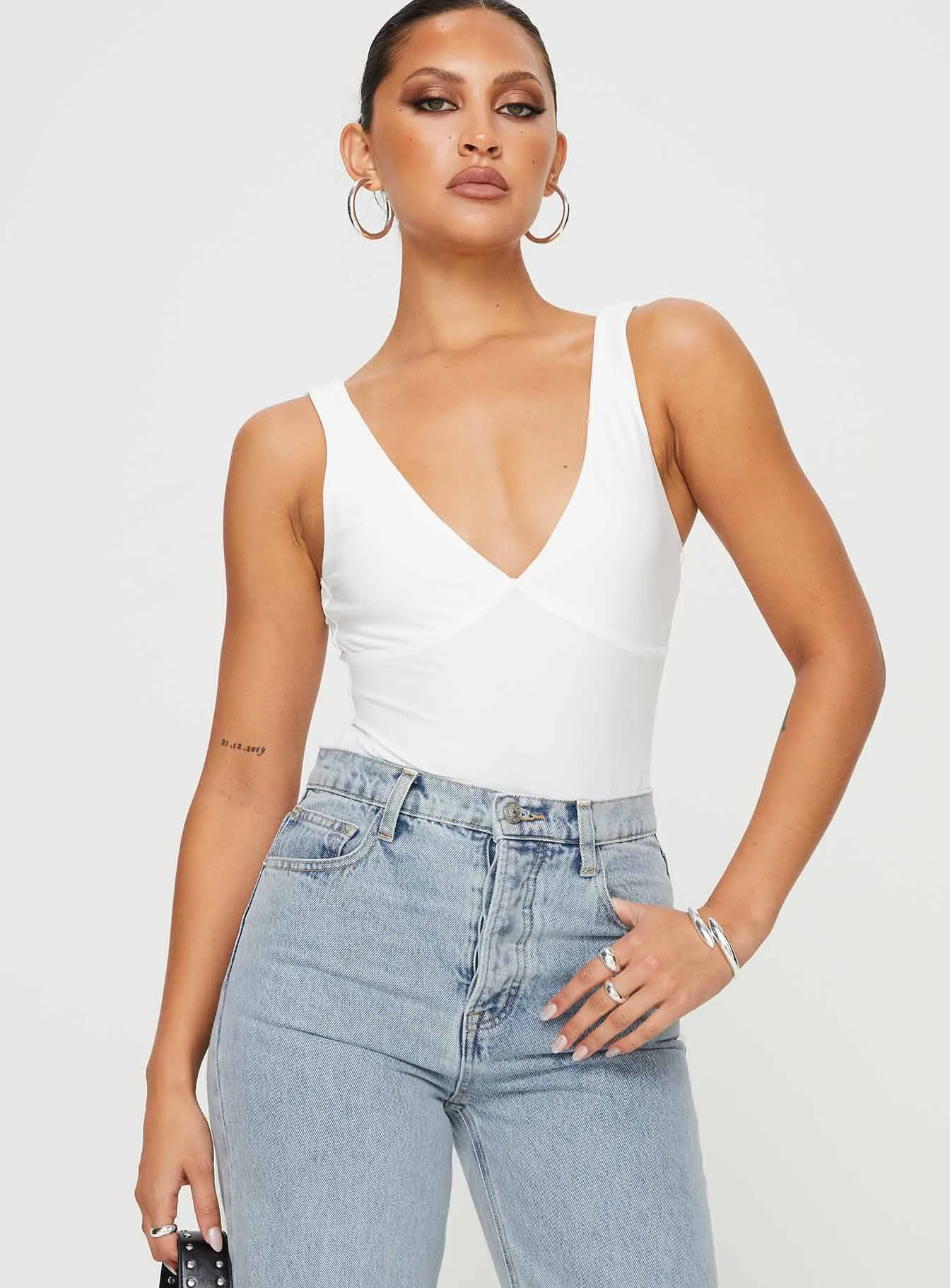 Nellie Bodysuit White