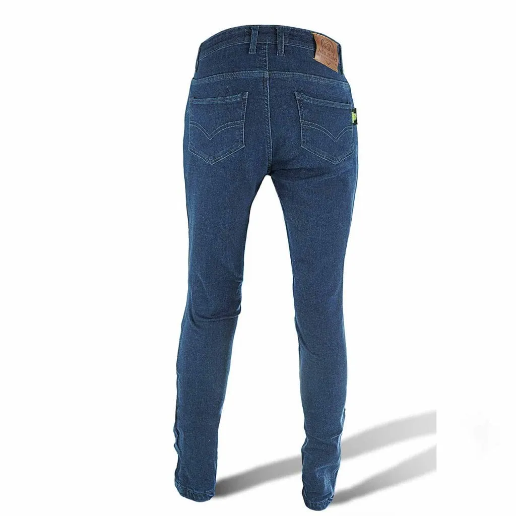 NEO WOMEN MOTORCYCLE JEANS – BLUE