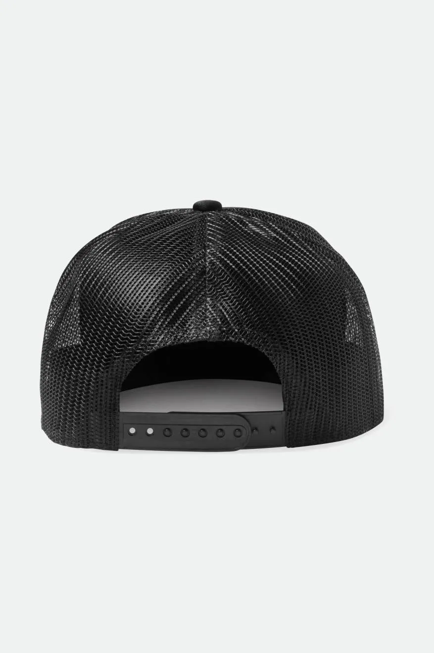 Nowhere Netplus HP Trucker Hat - Black/Black