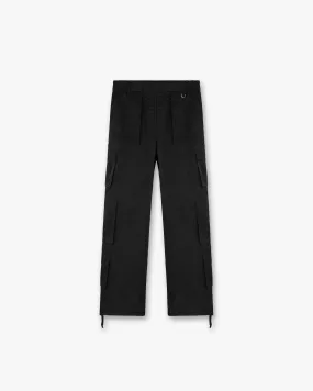 Nylon Tech Cargo Pant - Black