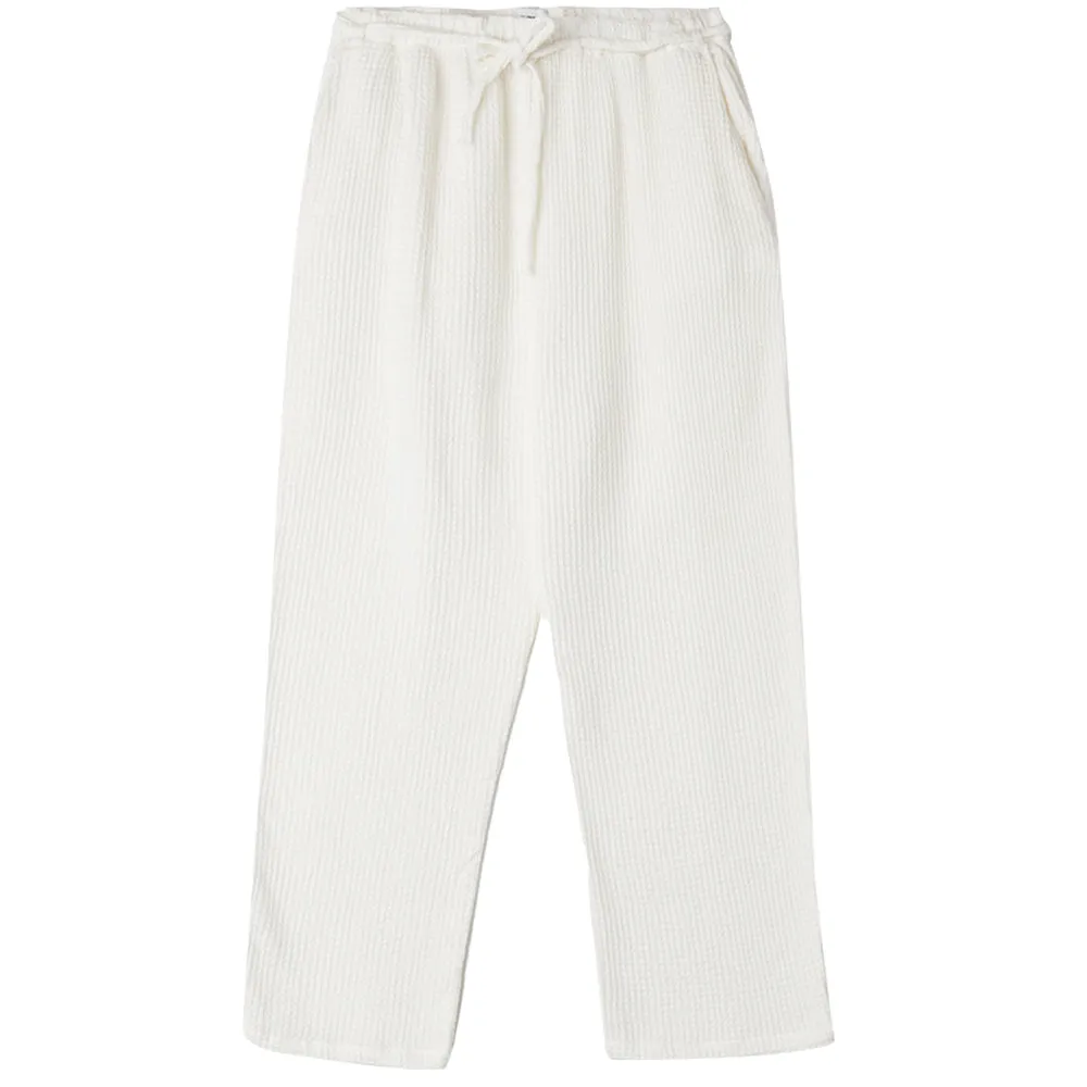 OBEY CAMILLE WAFFLE PANT // MUTED WHITE