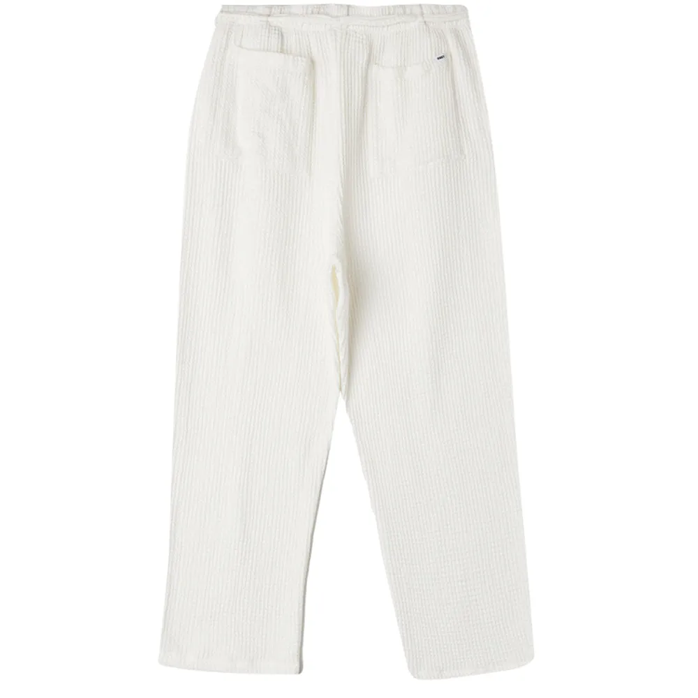 OBEY CAMILLE WAFFLE PANT // MUTED WHITE