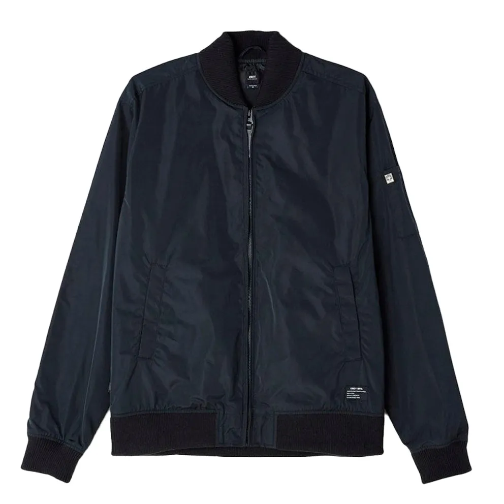 OBEY EIGHTBALL BOMBER JACKET // BLACK