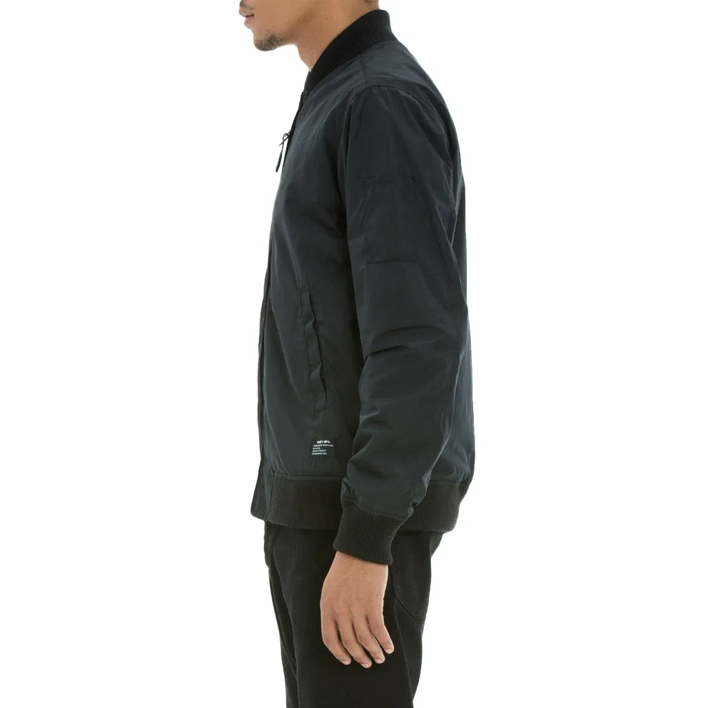 OBEY EIGHTBALL BOMBER JACKET // BLACK