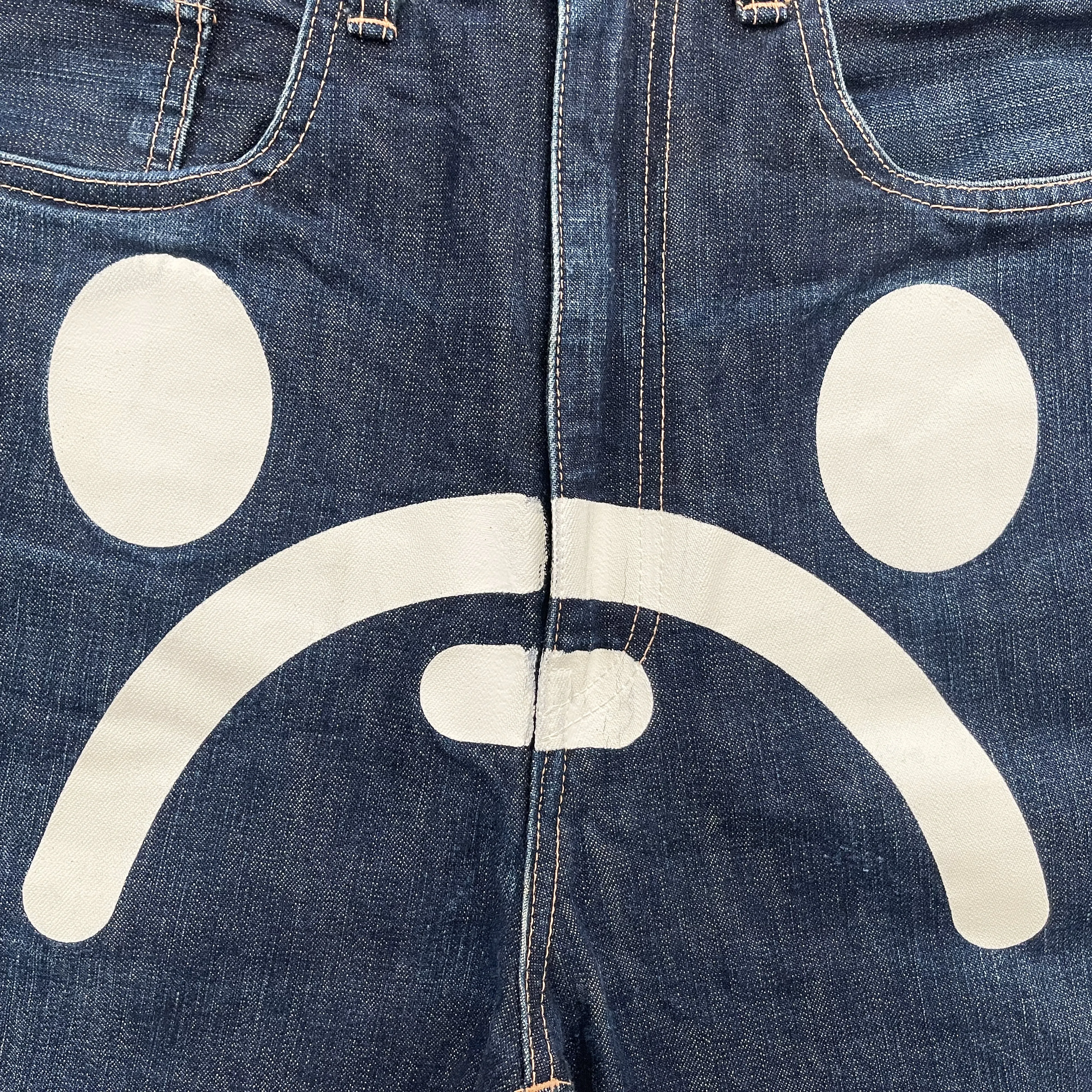 OG Bape Sad Face Jeans