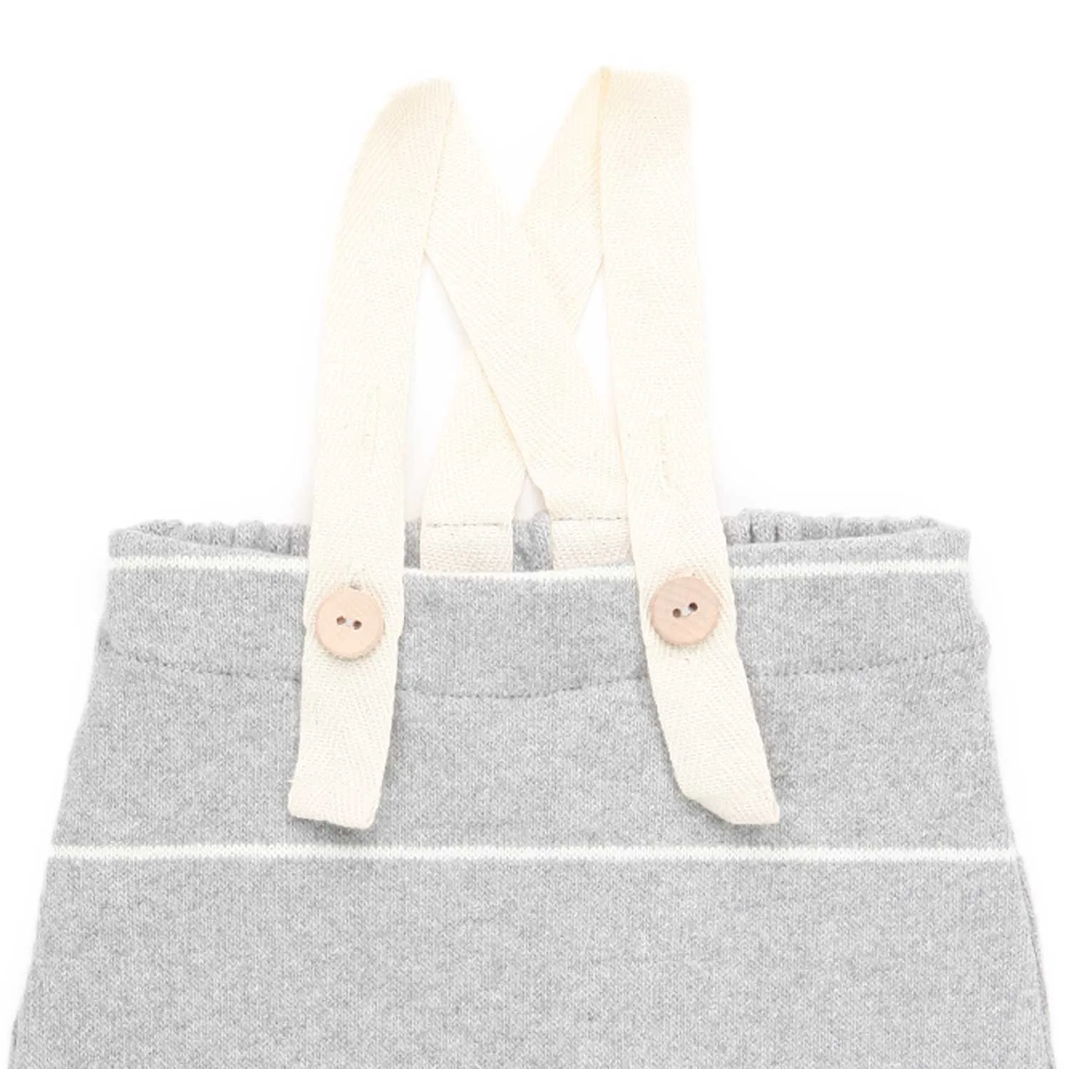 One More In The Family Baby Unisex Light Gray Edmond Pants