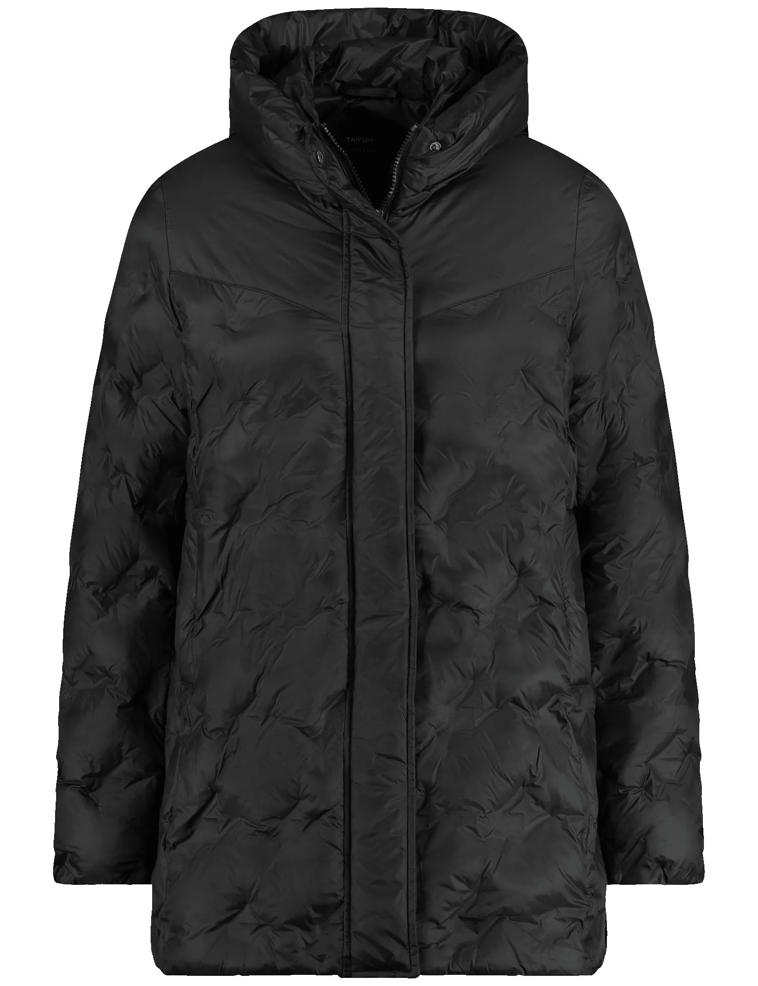 Padded light jacket with a hood