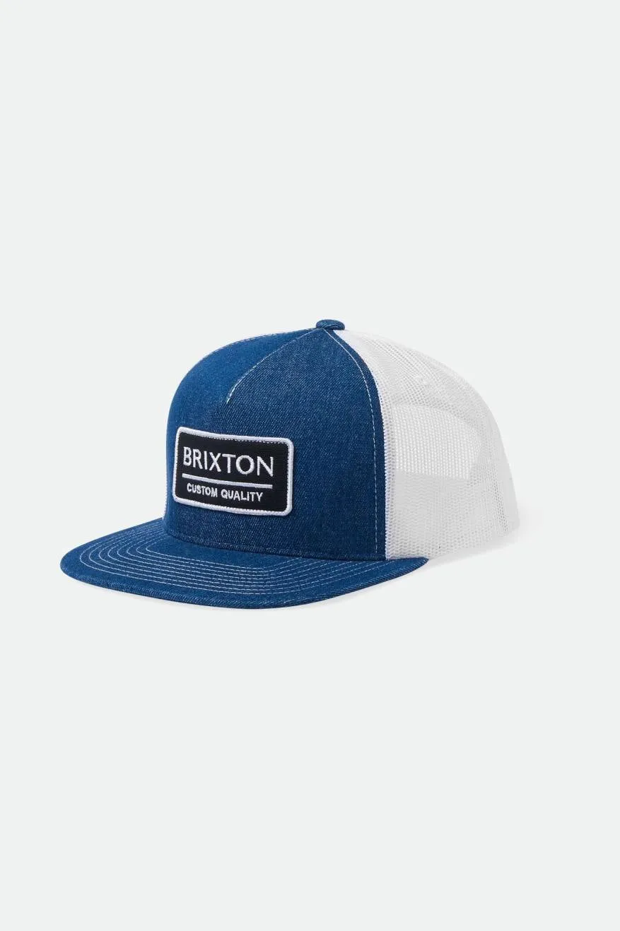 Palmer Proper MP Trucker Hat - Denim/White