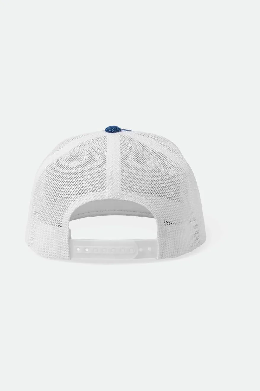 Palmer Proper MP Trucker Hat - Denim/White