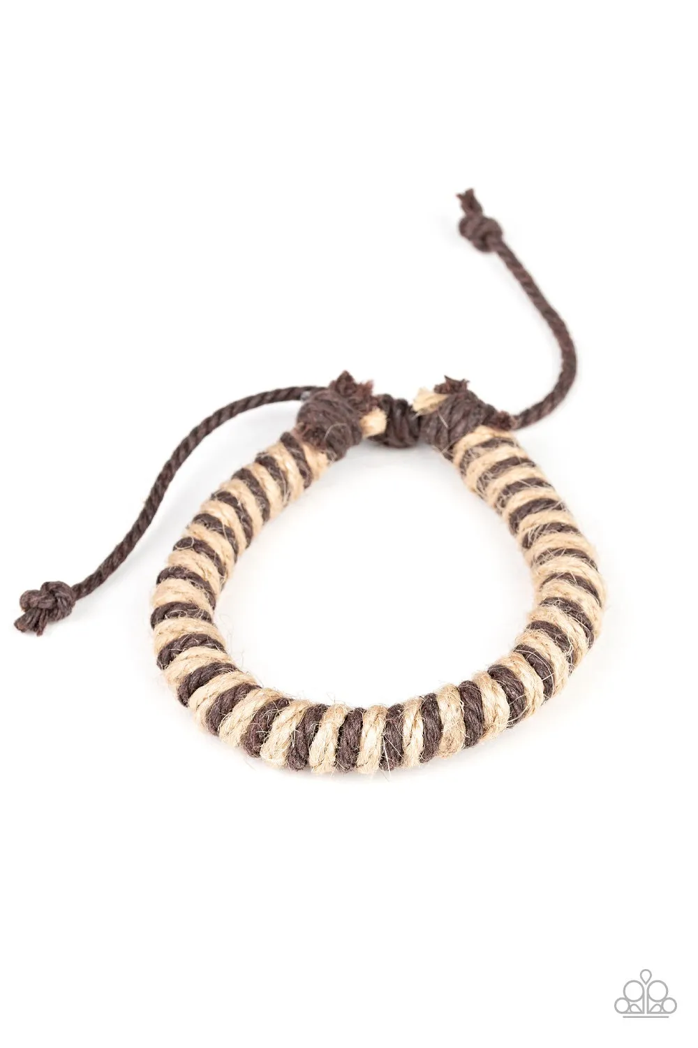 Paparazzi Island Hopper Brown Urban Bracelet