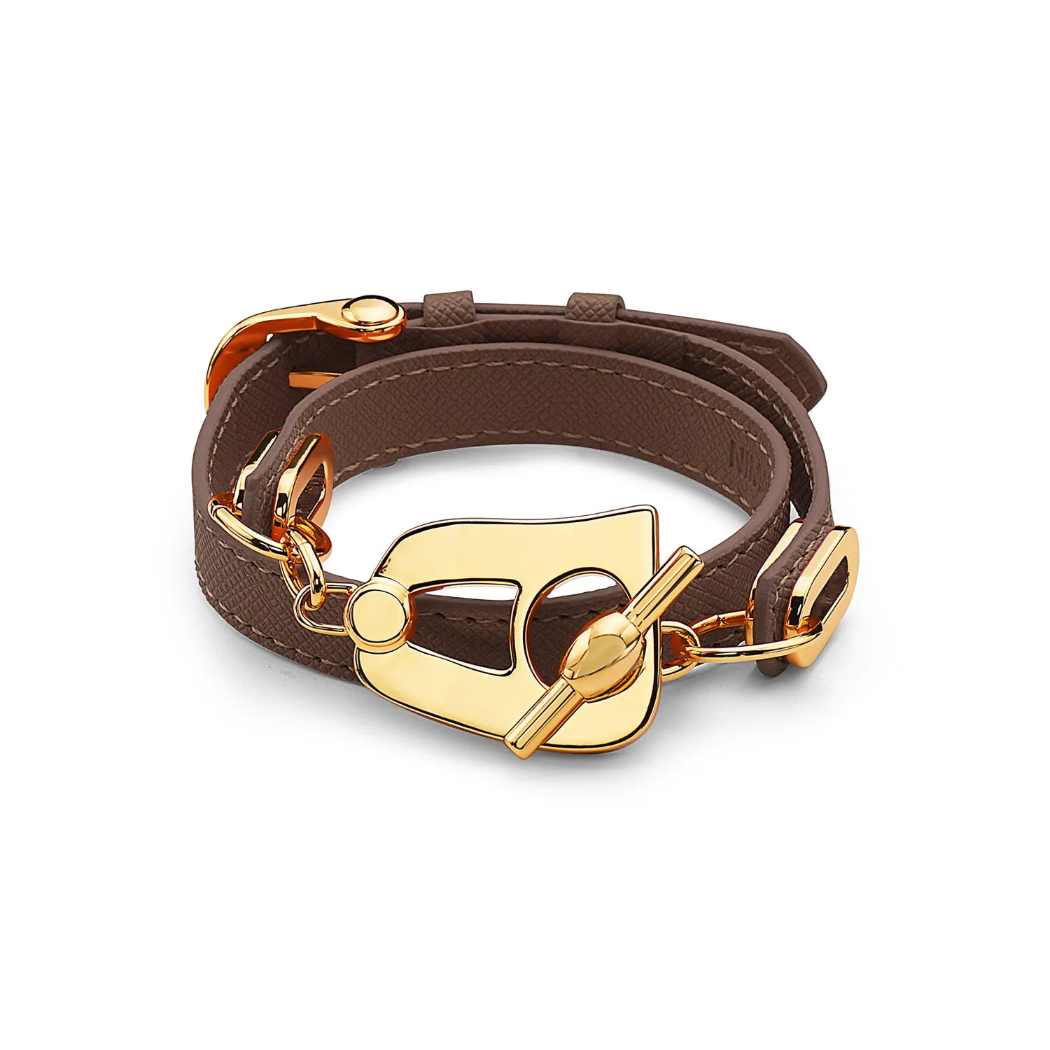 Paris Bracelet - Gold/Brown