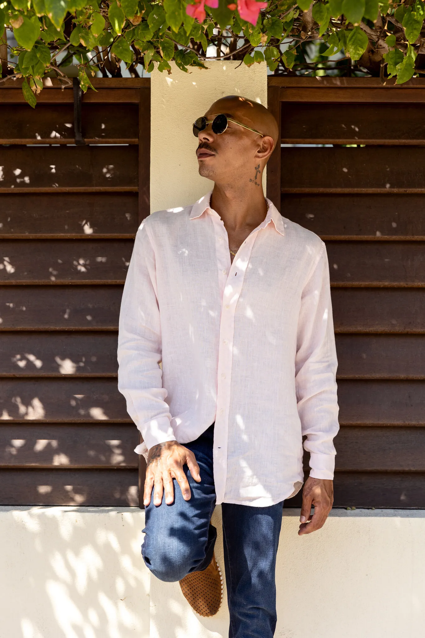 Pastel Pink Abaco Linen Shirt