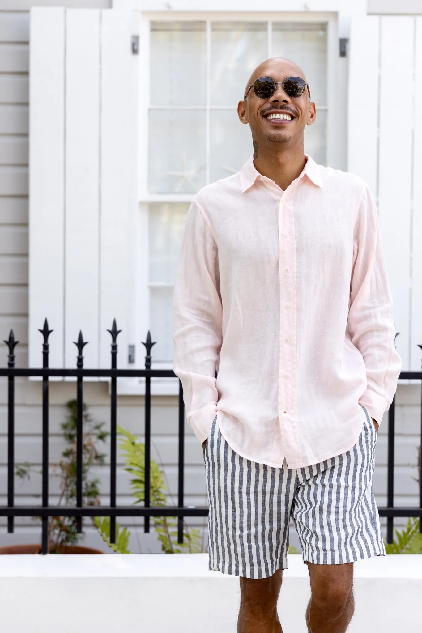 Pastel Pink Abaco Linen Shirt