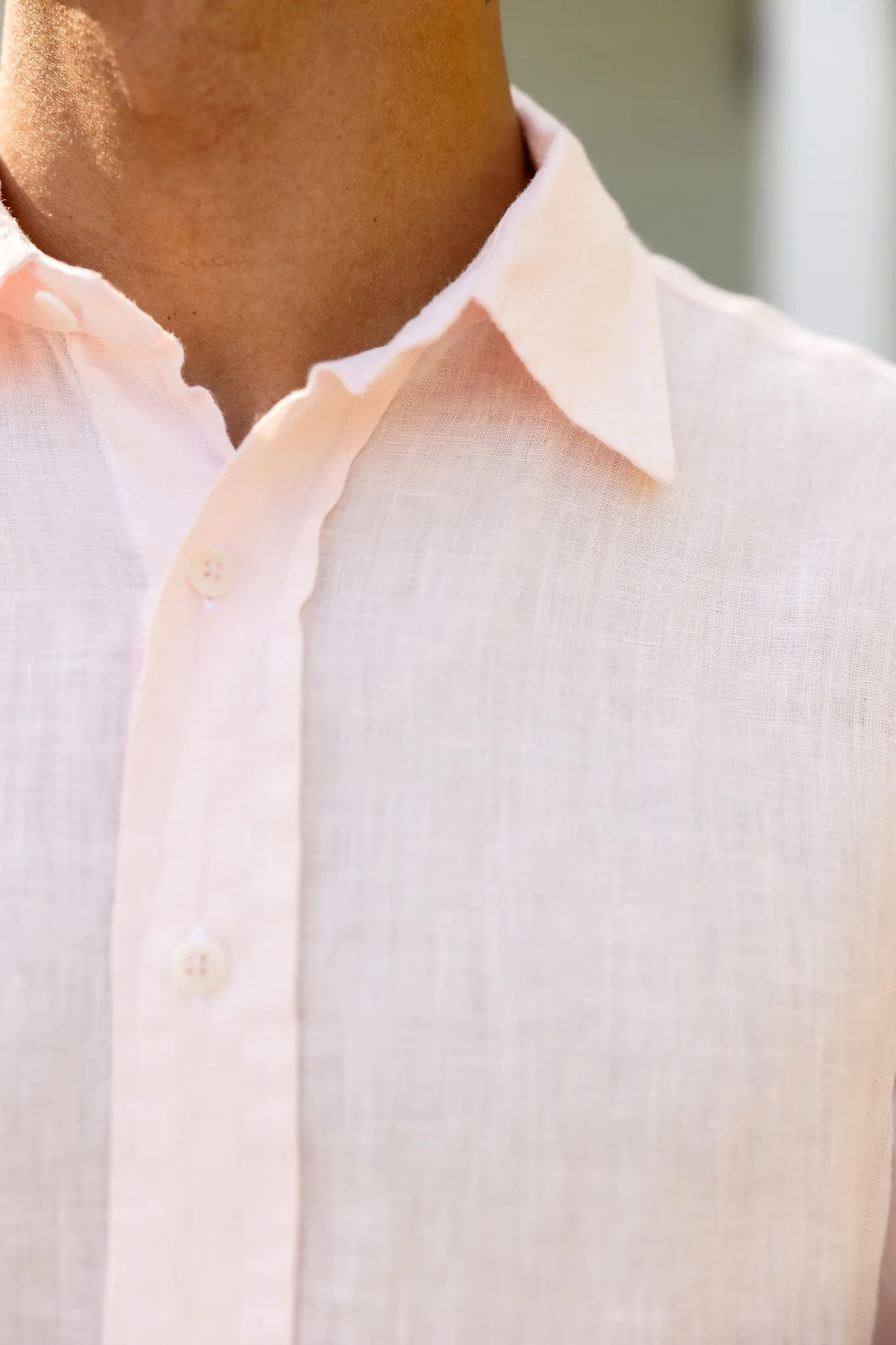 Pastel Pink Abaco Linen Shirt