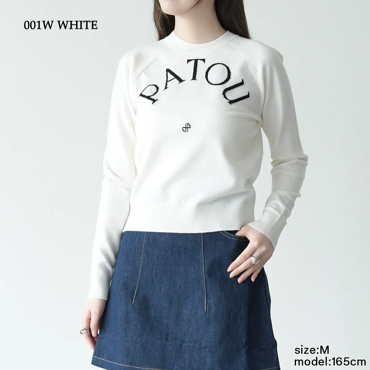 PATOU  |Crew Neck Long Sleeves Plain Logo V-neck & Crew neck