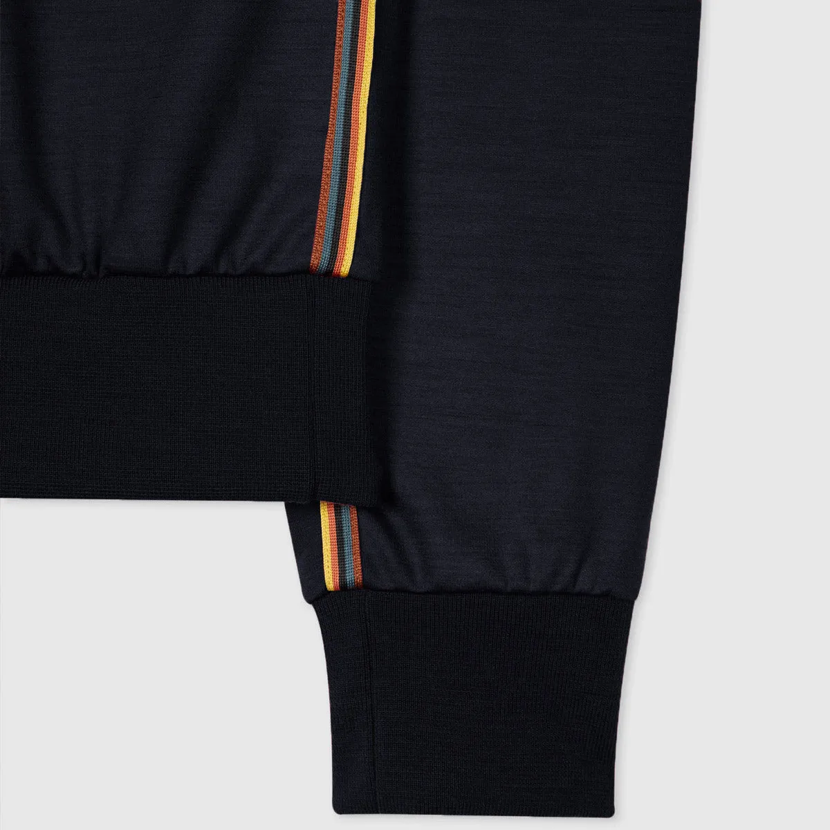 Paul Smith - 'Artist Stripe' Wool Sweatshirt in Navy