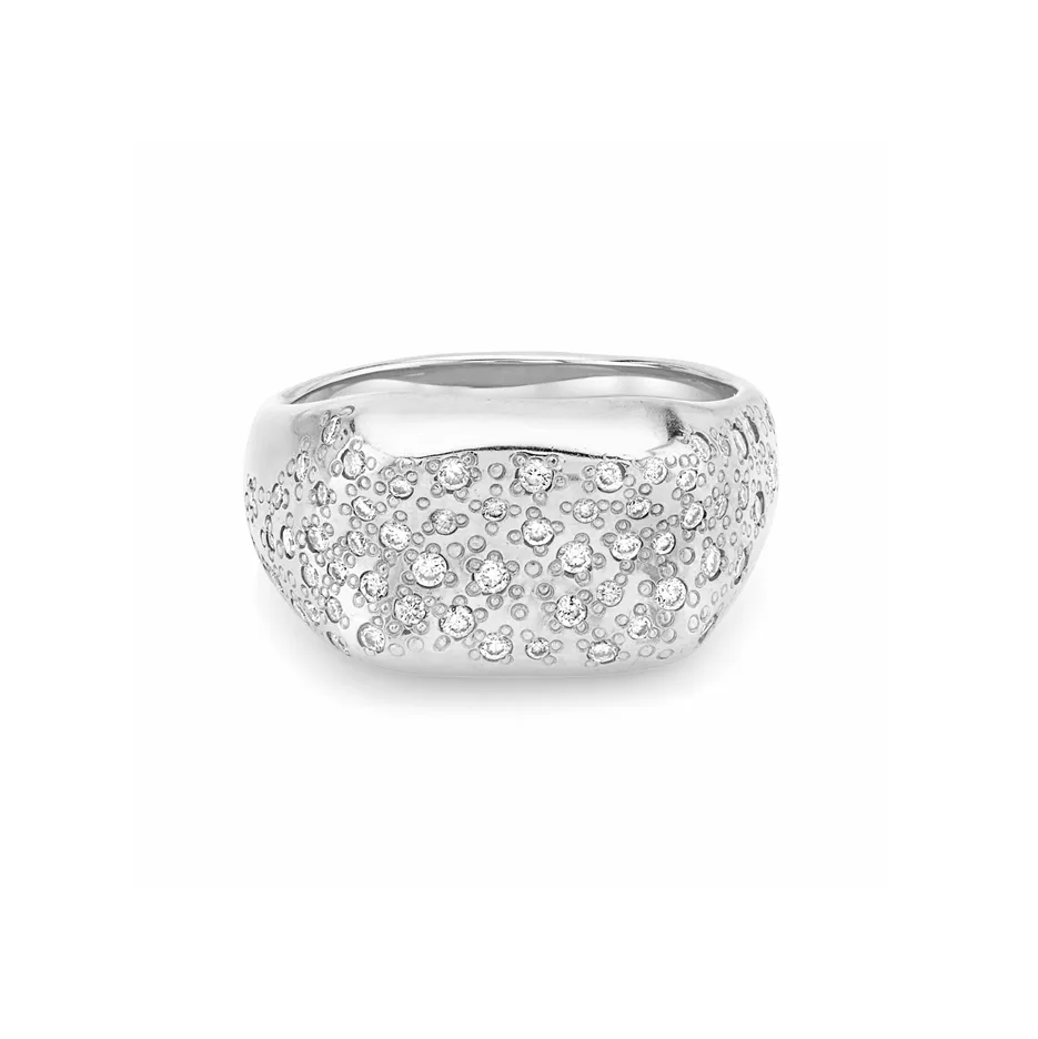 Pavé Diamond Oracle Ring