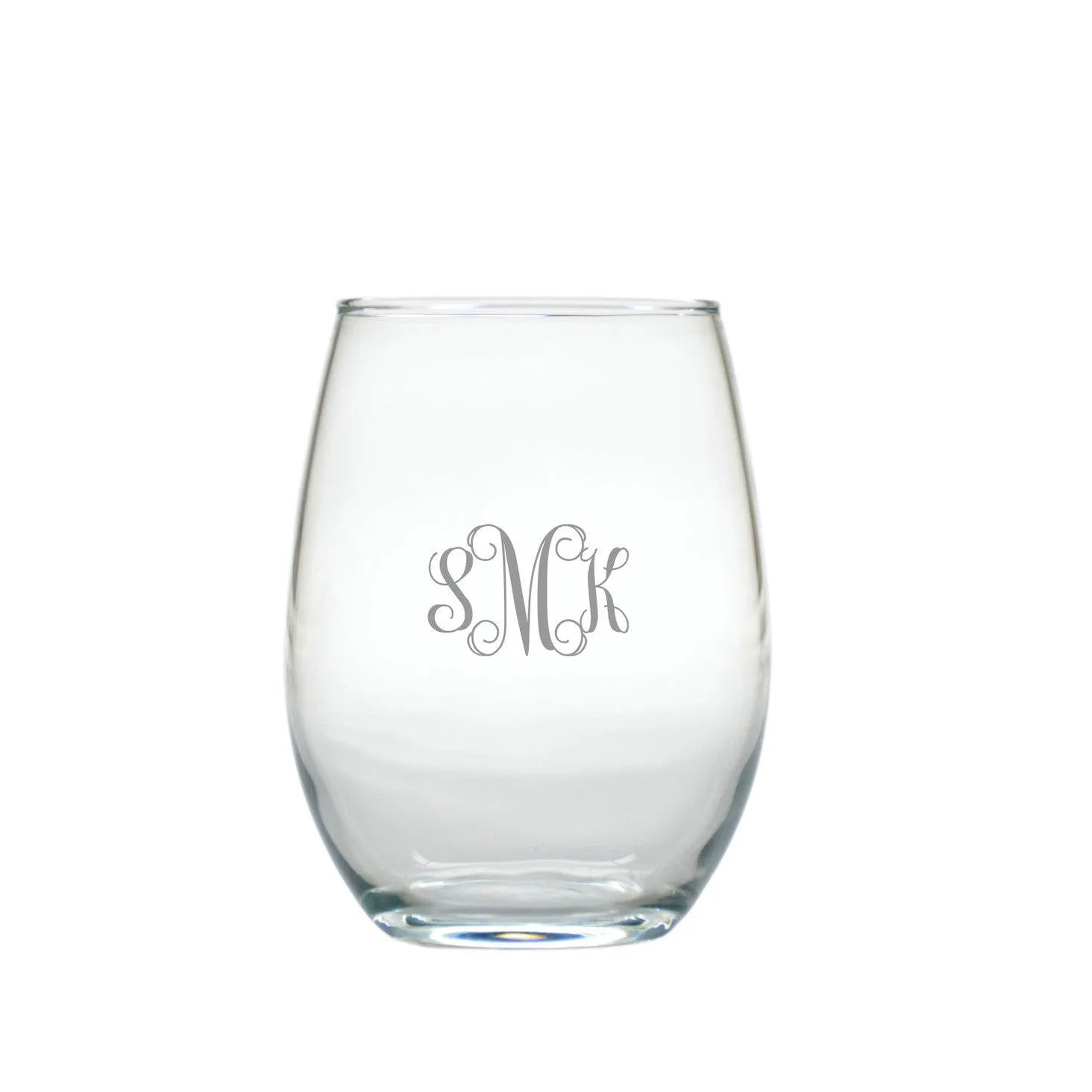 Personalized Stemless Wine Glasses, Set of 4, 15 oz. each