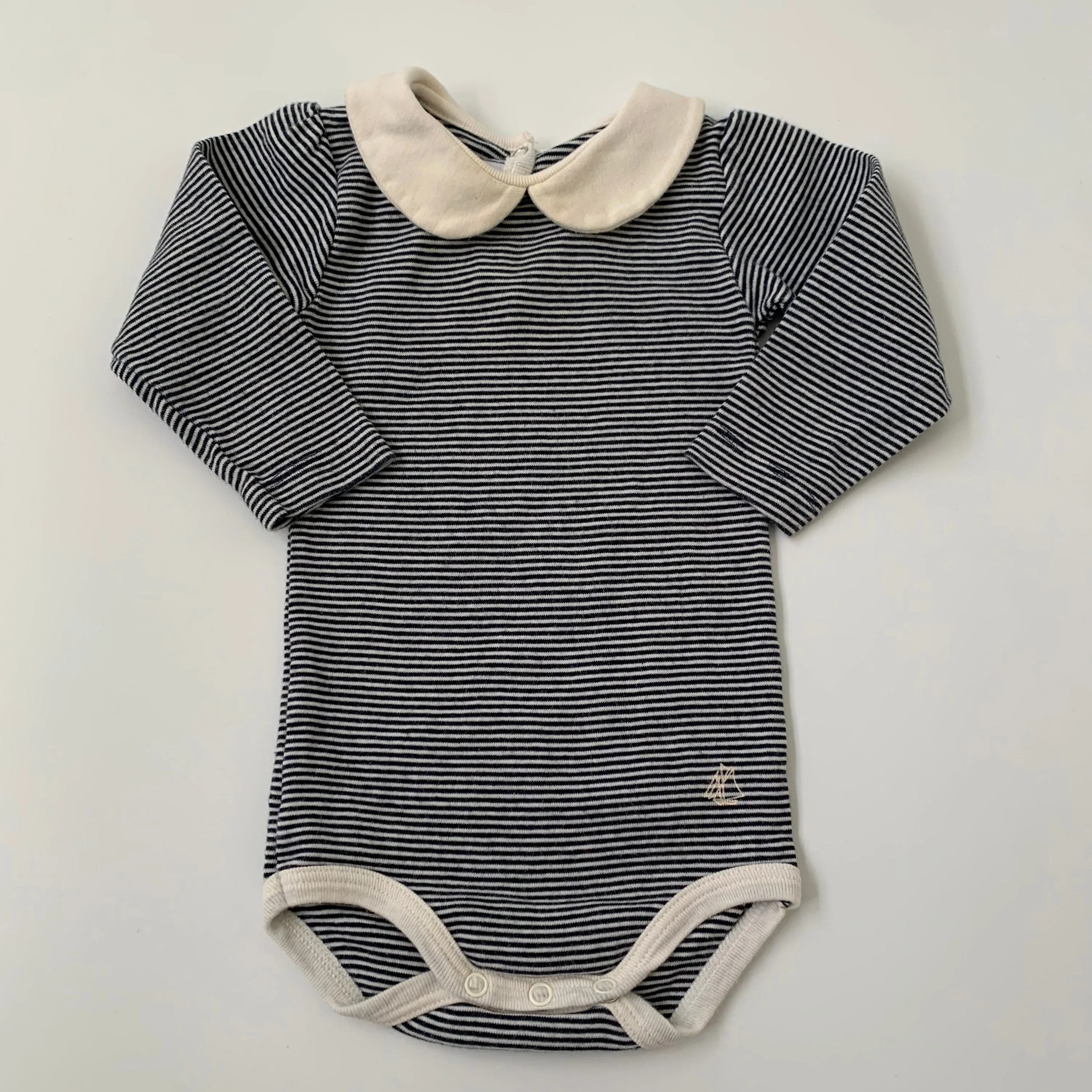 Petit Bateau Stripe Bodysuit: 6 Months