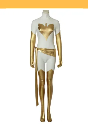 Phoenix X-Men Pearl White Spandex Cosplay Costume