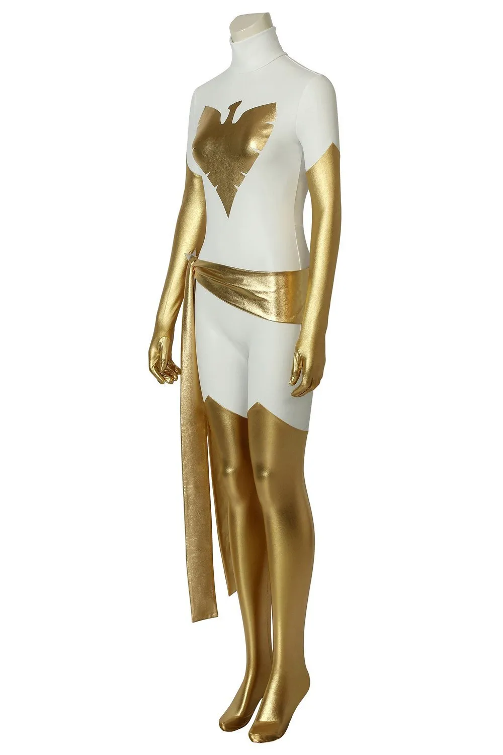 Phoenix X-Men Pearl White Spandex Cosplay Costume