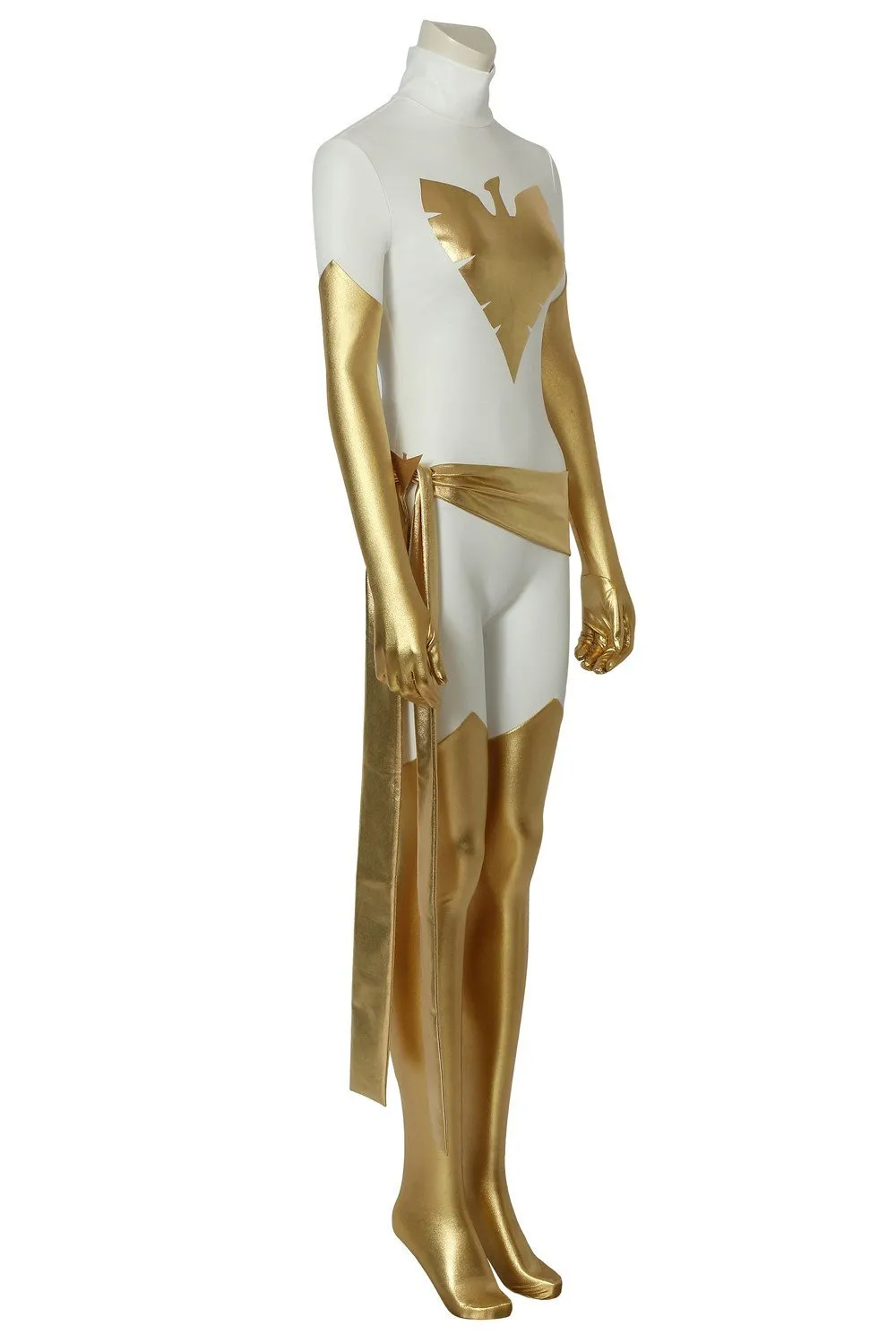 Phoenix X-Men Pearl White Spandex Cosplay Costume