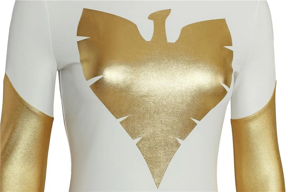 Phoenix X-Men Pearl White Spandex Cosplay Costume