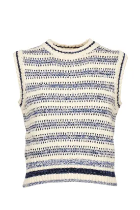 Pinko Striped Sleeveless Knit Top