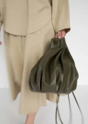 Pleated Balloon Bag - Army