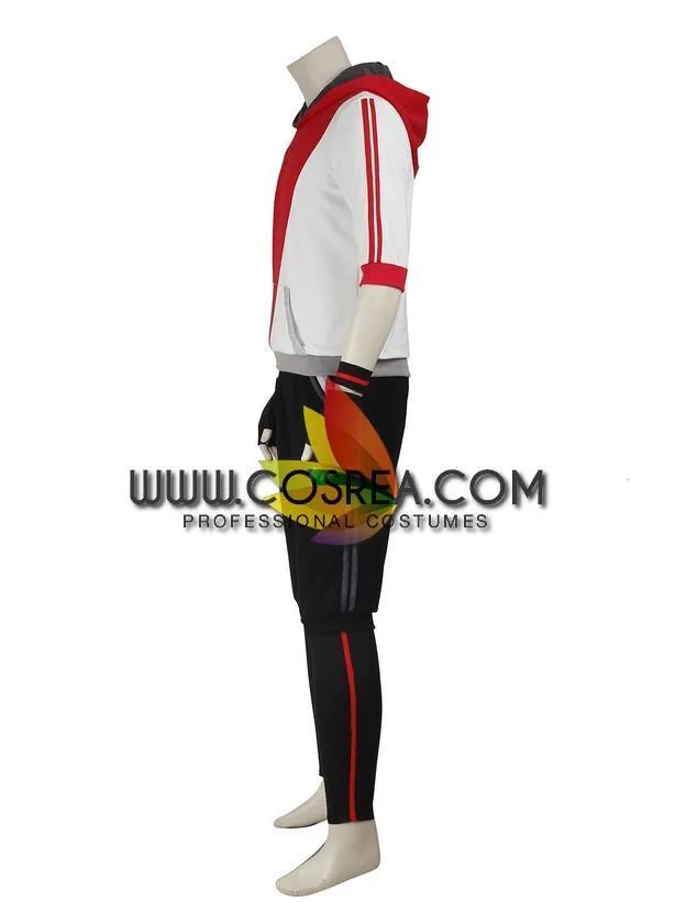 Pokemon Go Red Male Trainer Cosplay Costume