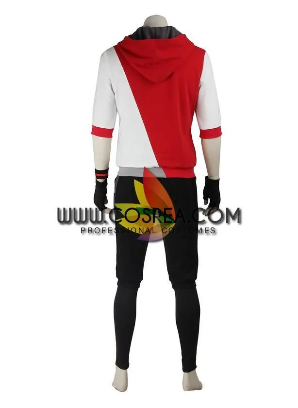 Pokemon Go Red Male Trainer Cosplay Costume