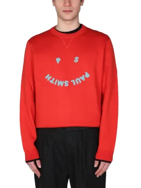 PS Paul Smith Smiley Logo Crewneck Sweatshirt