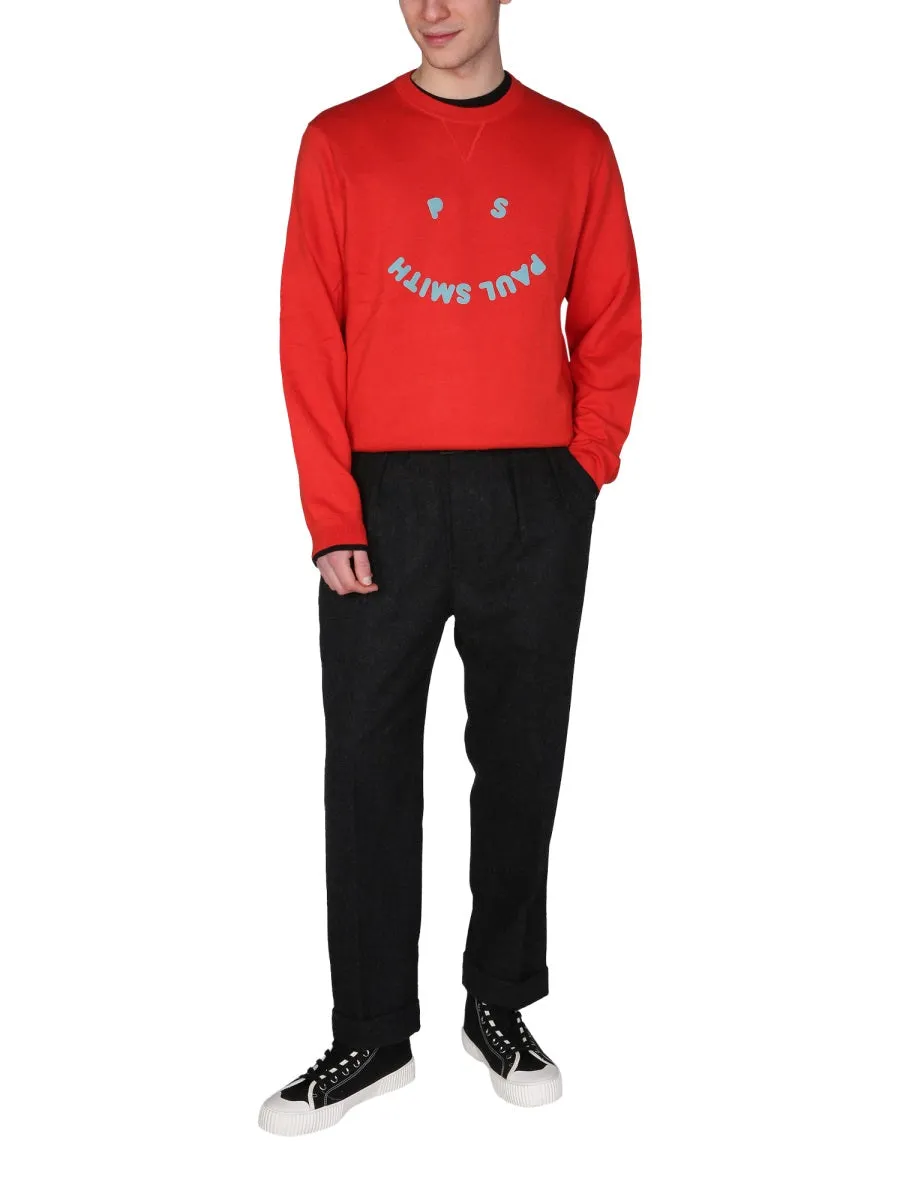 PS Paul Smith Smiley Logo Crewneck Sweatshirt