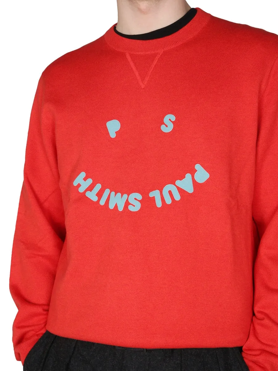 PS Paul Smith Smiley Logo Crewneck Sweatshirt