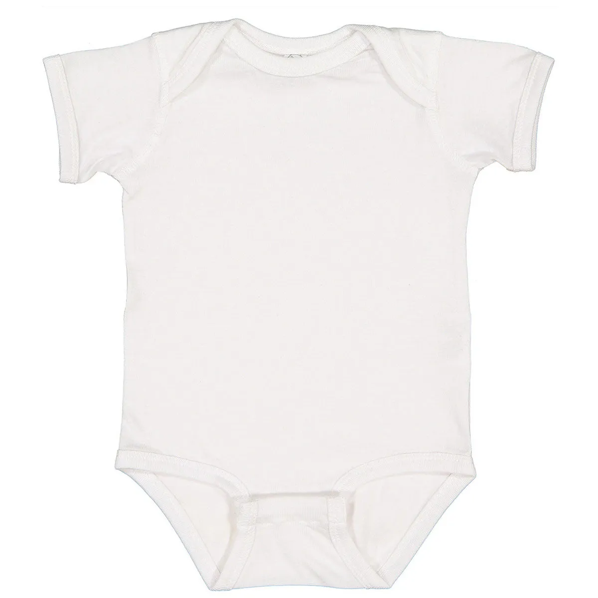 Rabbit Skins White Infant Fine Jersey Bodysuit