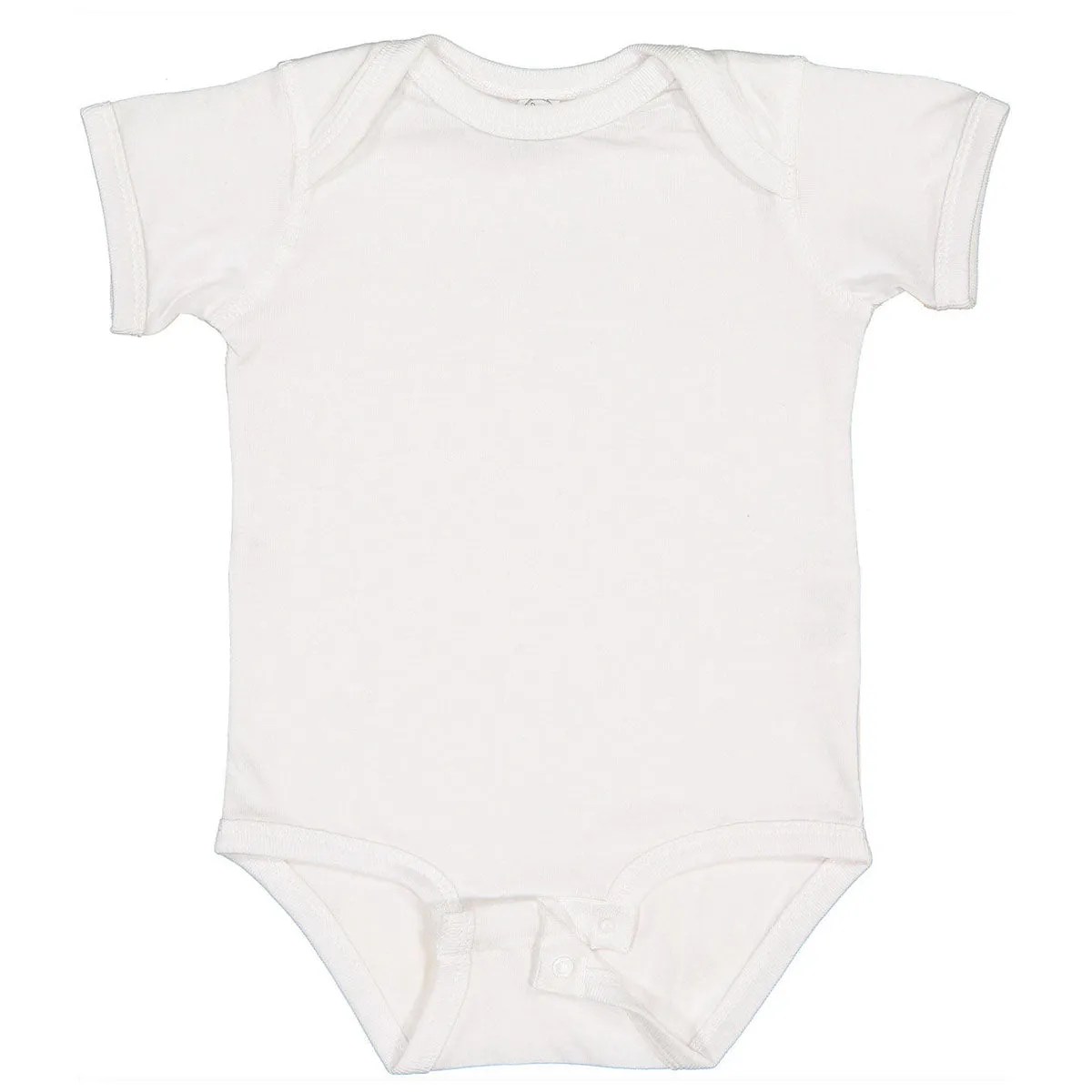 Rabbit Skins White Infant Fine Jersey Bodysuit