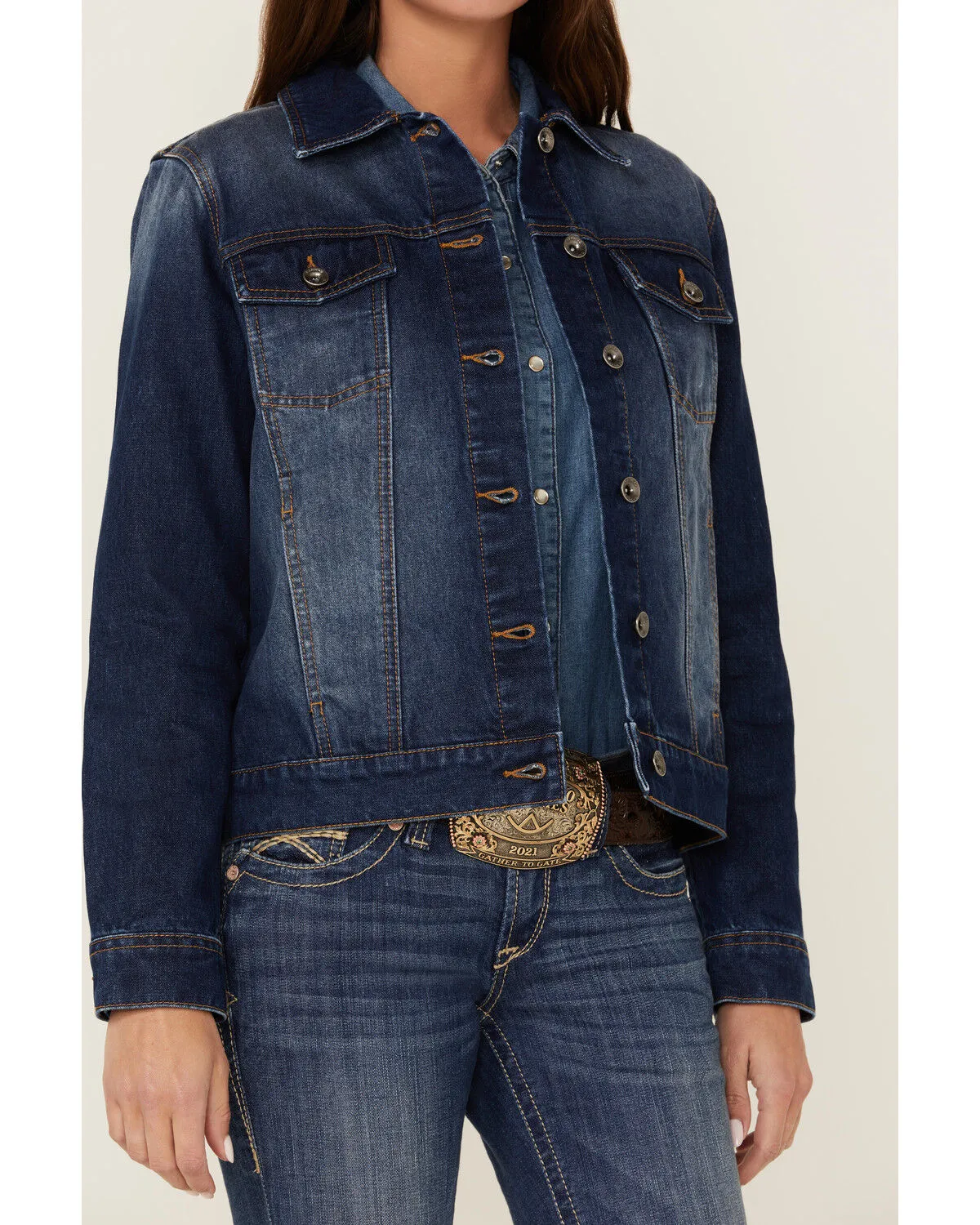 RANK 45® Women's Signature Dark Denim Rancher Jacket