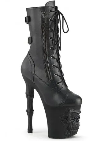 Rapture 1047 Zip Skull Platform Boot