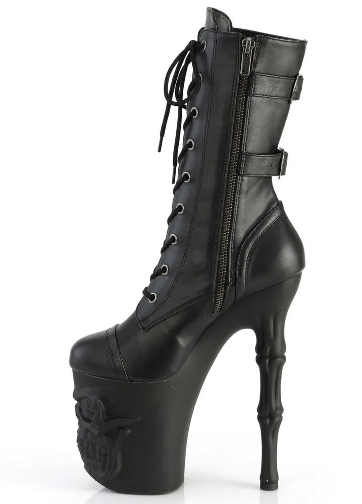 Rapture 1047 Zip Skull Platform Boot