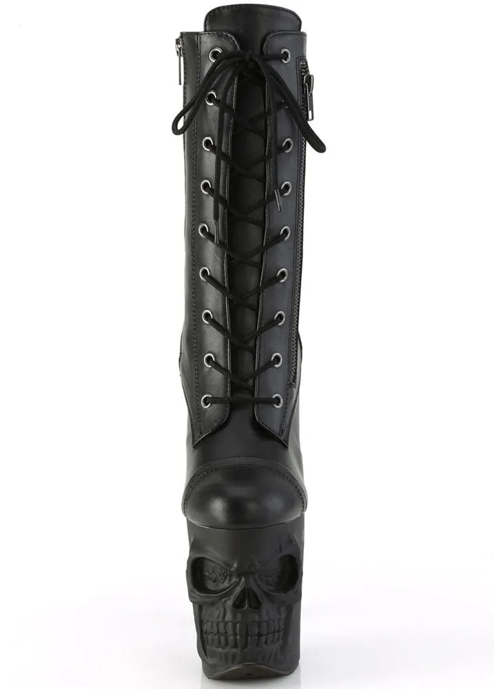 Rapture 1047 Zip Skull Platform Boot